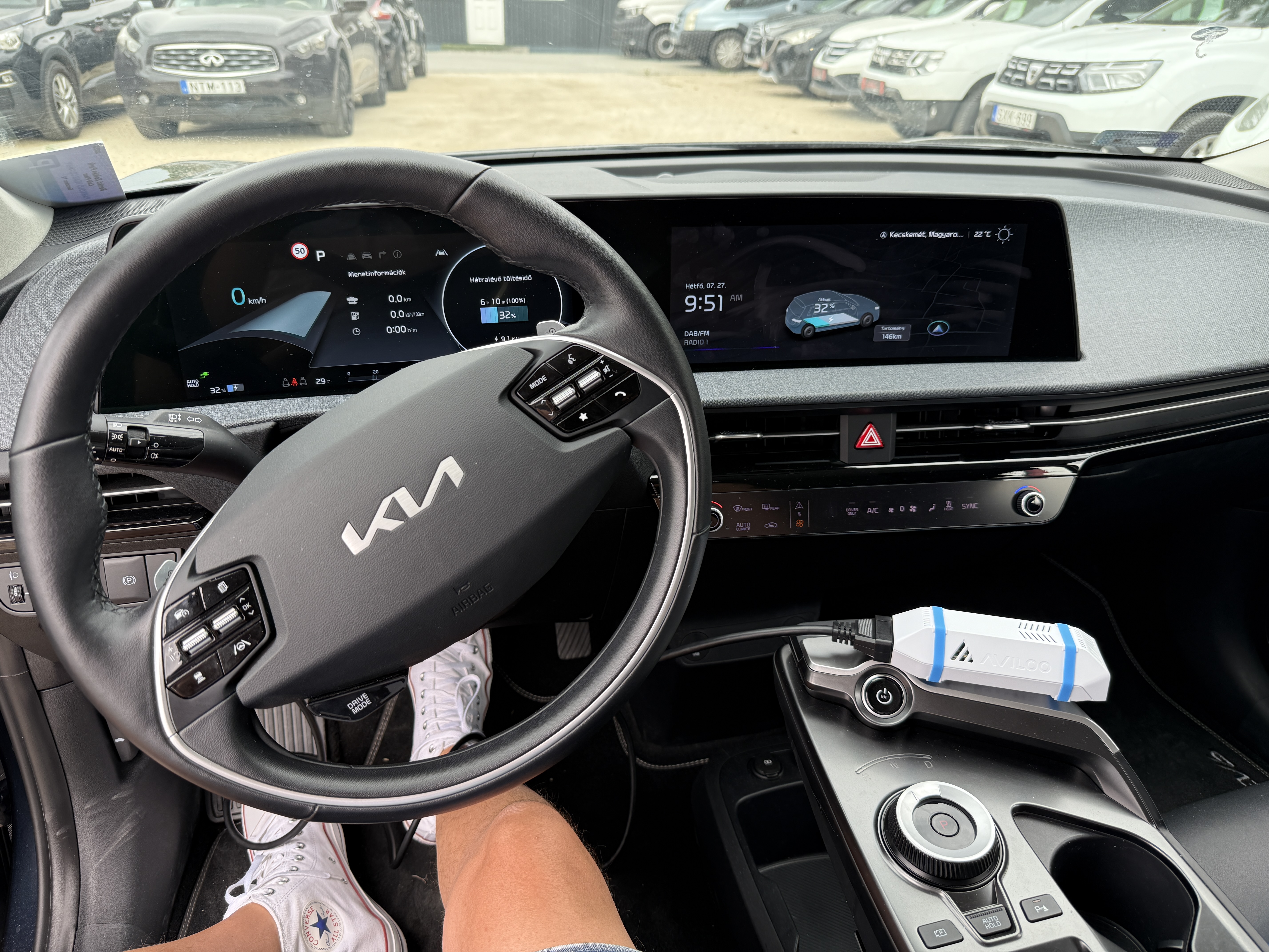 Kia EV6 Aviloo akkumulátor SOH teszt