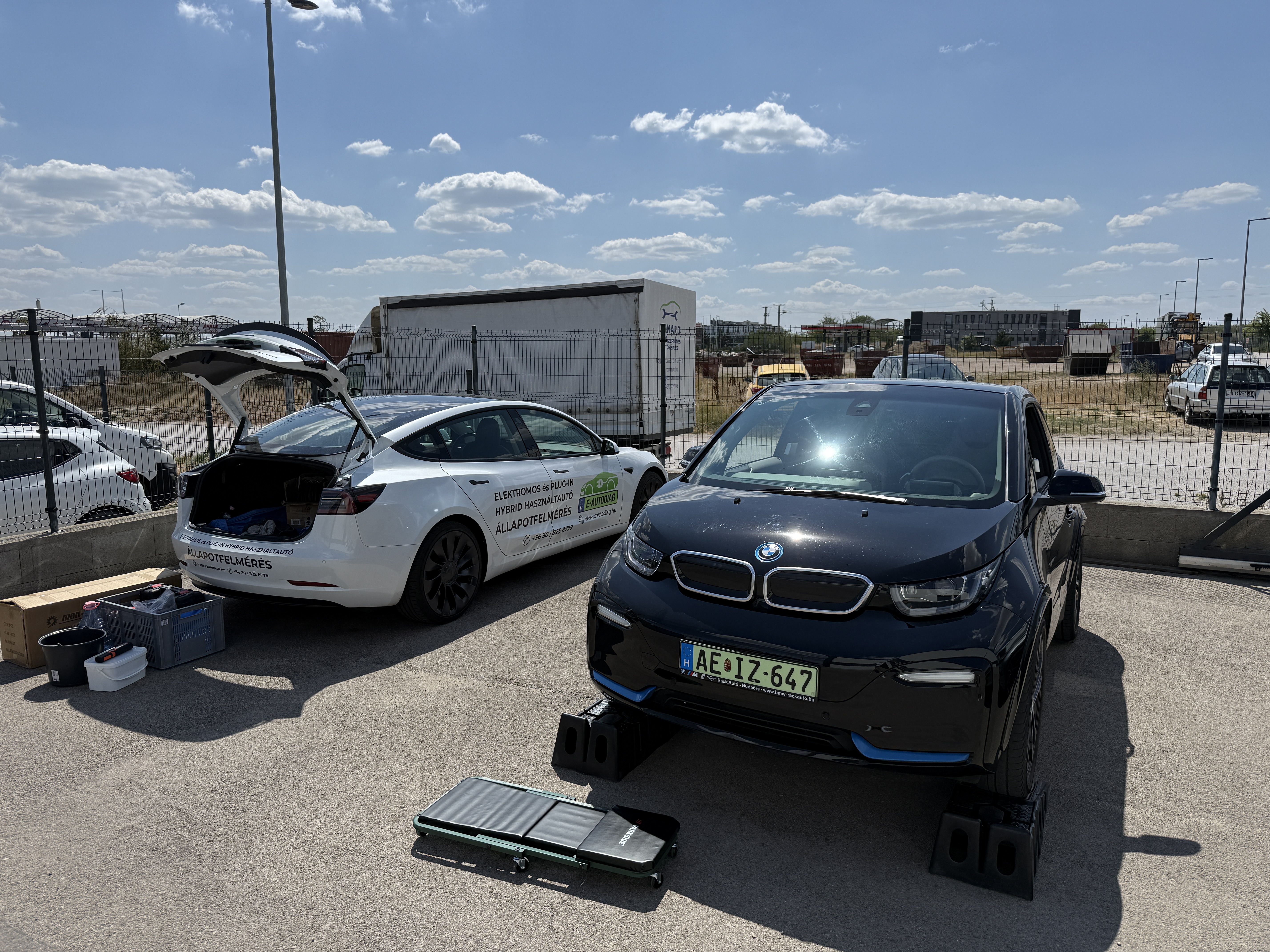 Bmw i3S helyszíni állapotfelmérés Pest megye