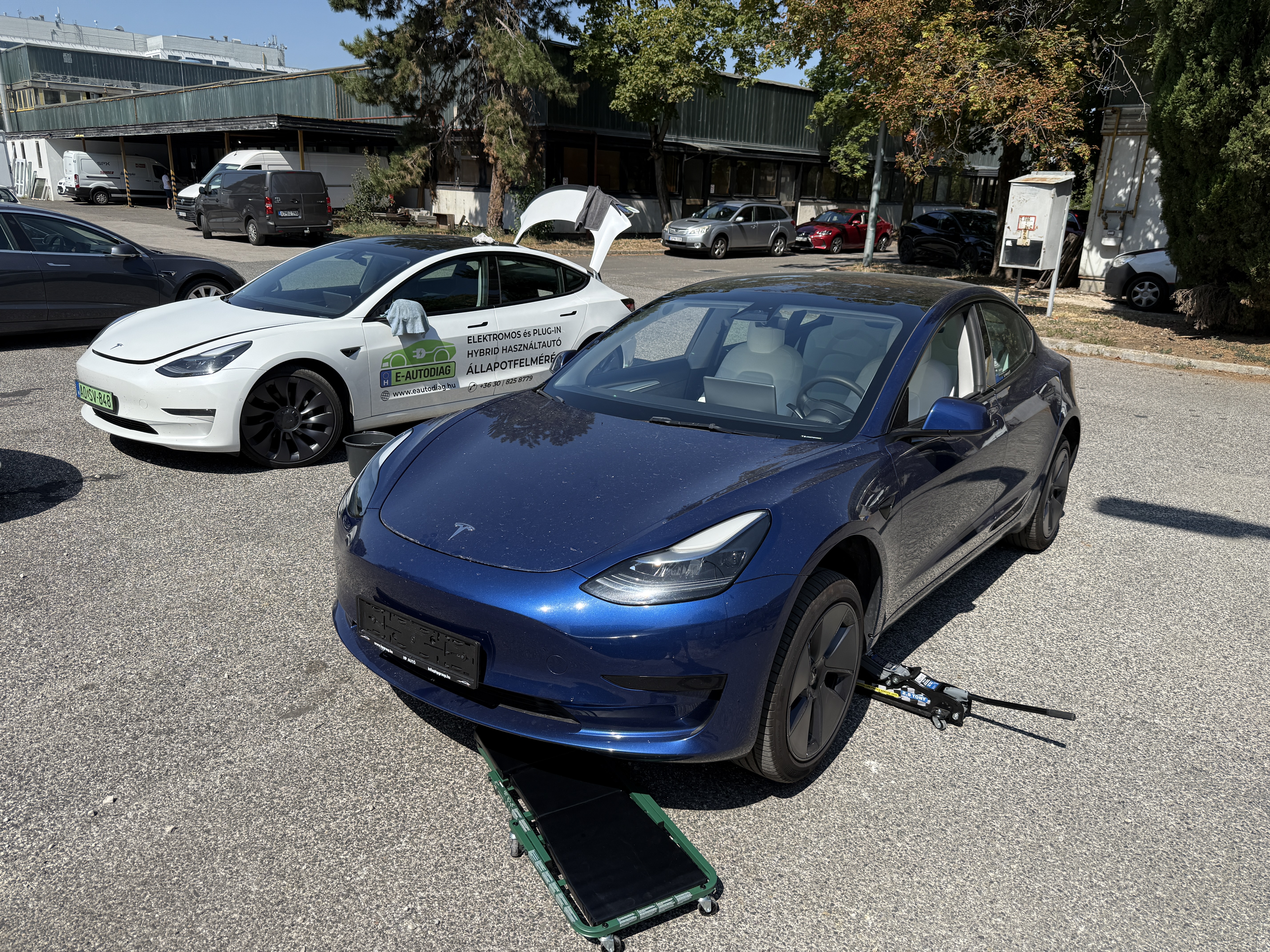 Tesla Model 3 Standard Range Plus helyszíni átvizsgálás Budapest
