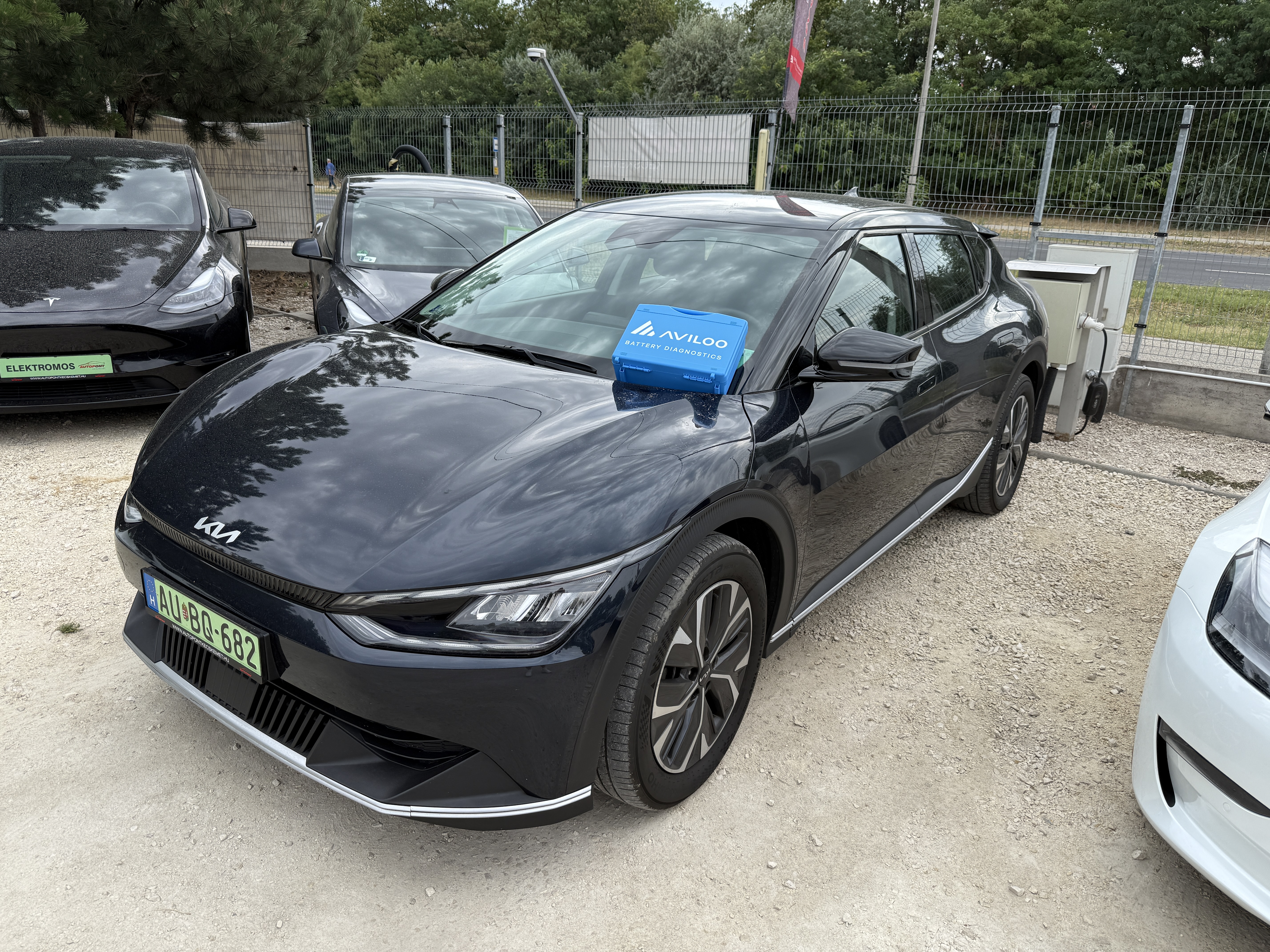Kia EV6 Aviloo akkumulátor SOH teszt Kecskemét