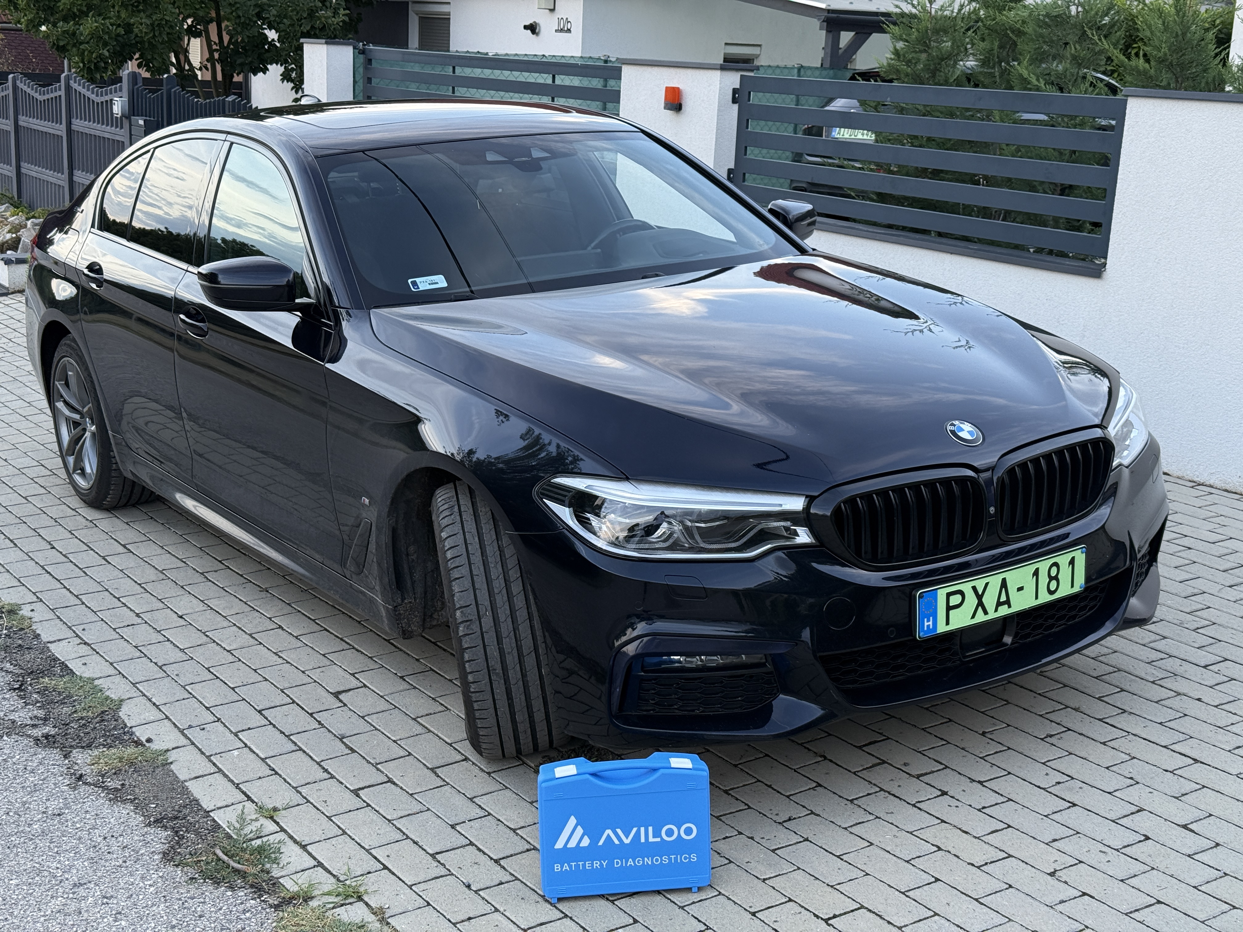 BMW 530 e Plug-in Hybrid állapotfelmérés és Aviloo akkumulátor kapacitás SOH teszt