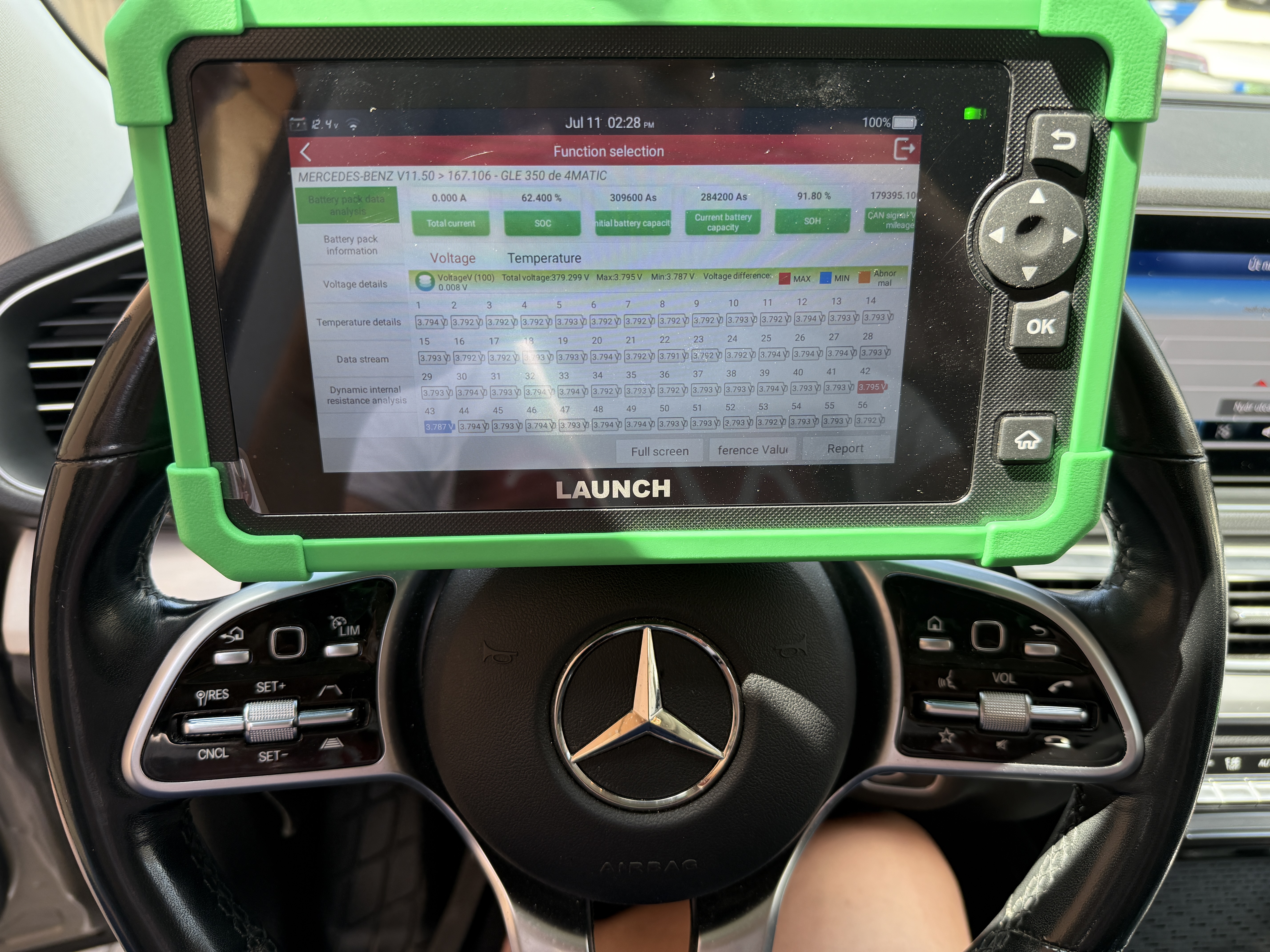 Mercedes GLE 350 de plug-in hybrid állapotfelmérés